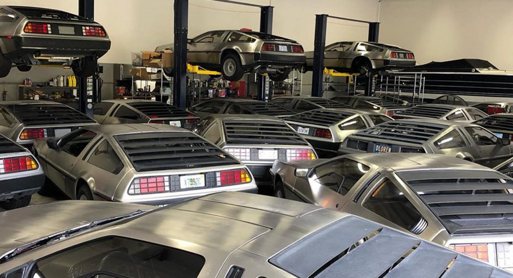  Dozens Of DeLoreans Packed Into Florida Facility As Hurricane Dorian Hits Shores