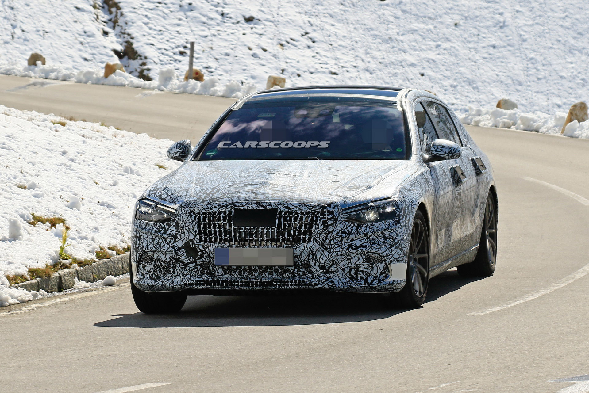 2020 Mercedes-Maybach S-Class Prototype Takes To The Alps
