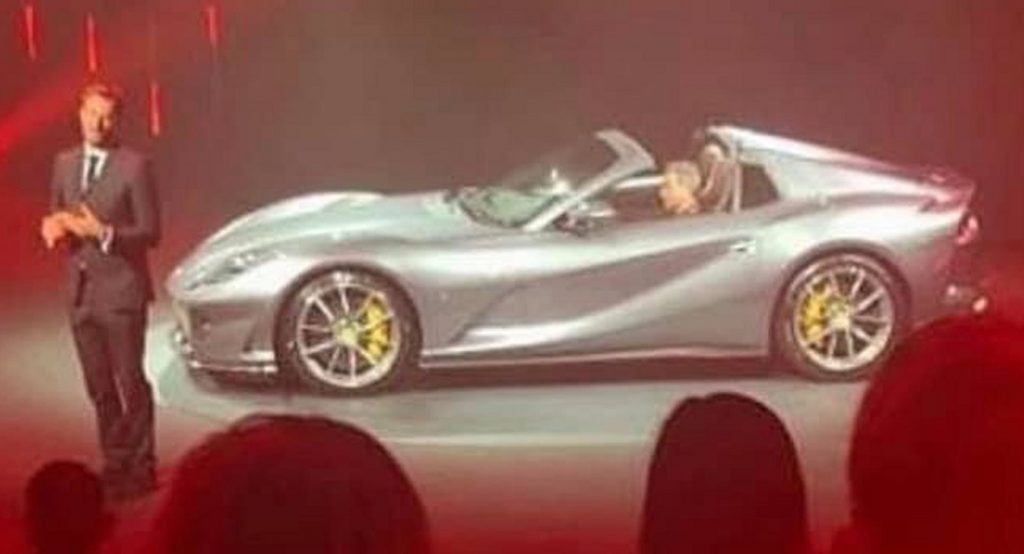  Ferrari 812 Superfast Spider Surfaces Ahead Of Its Debut Later This Month