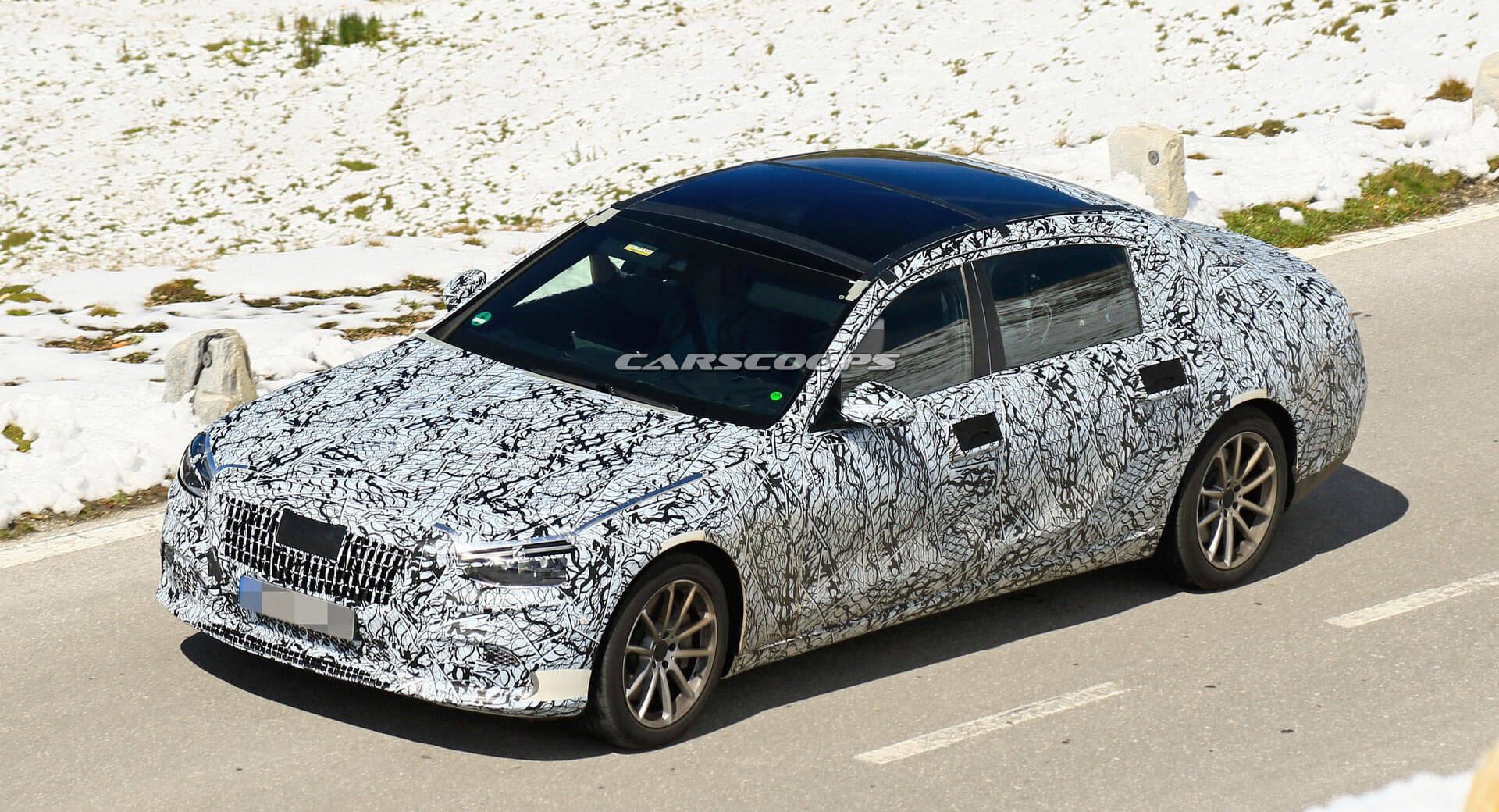 2020 Mercedes-Maybach S-Class Prototype Takes To The Alps | Carscoops