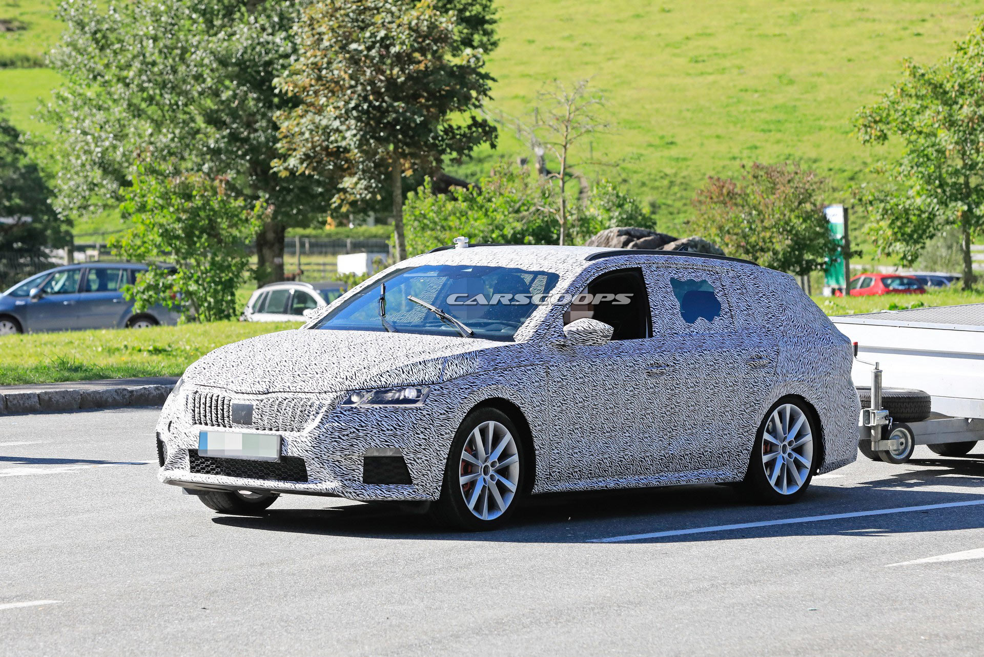 2021 Skoda Octavia Combi RS Spied And Crashed Within A Matter Of Minutes