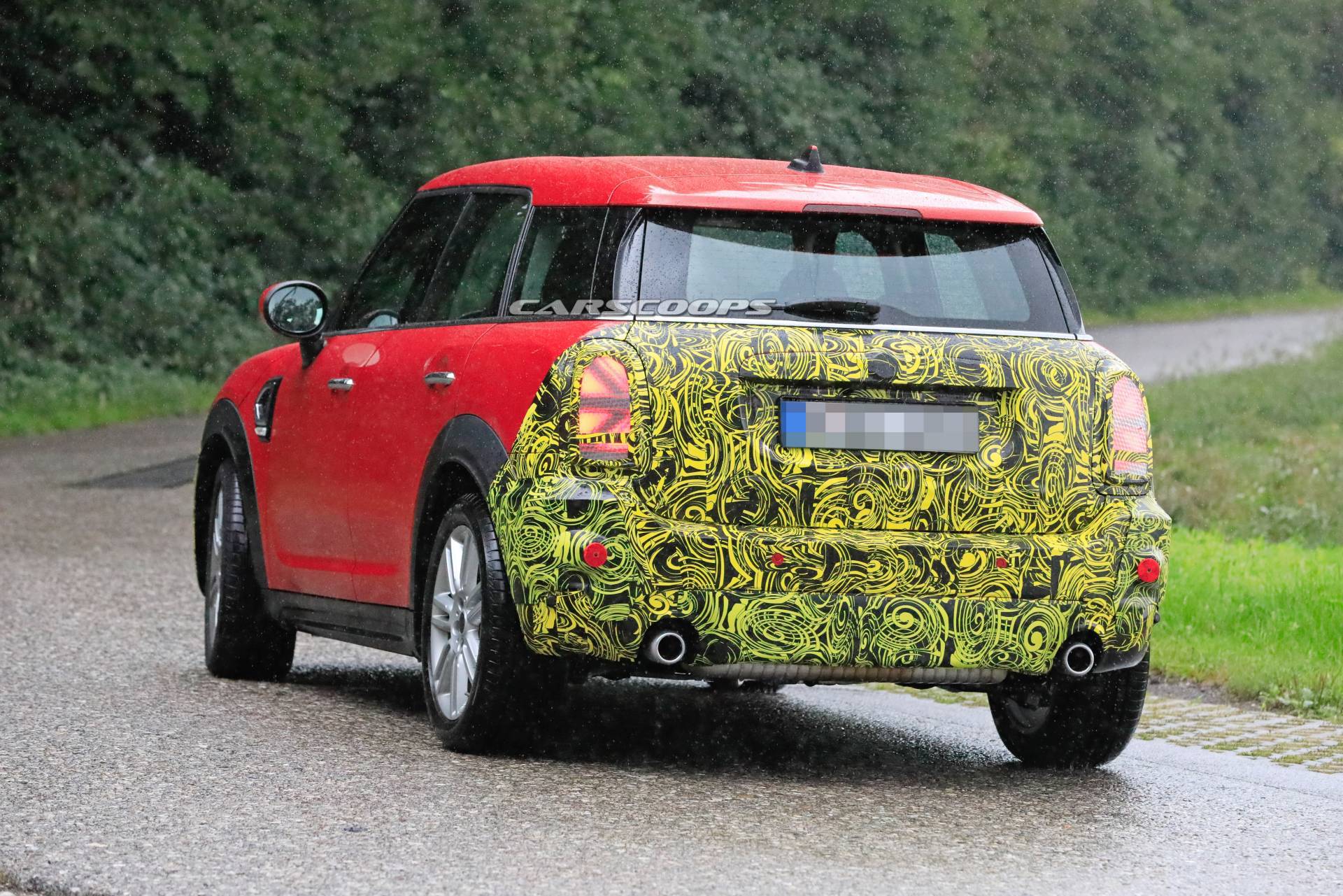 Facelifted 2021 Mini Countryman Reveals Its Union Jack-Styled LED Taillights