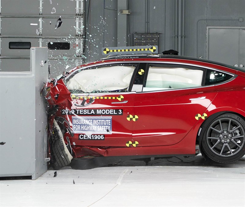 Tesla Model 3 Aces IIHS Safety Tests, Nabs Top Safety Pick+ Award