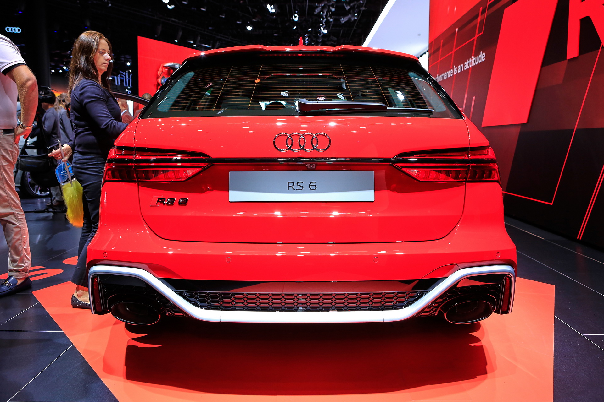 Glossy Red 2020 Audi RS6 Avant Is Frankfurt’s Most Extreme Family Car (And We Love It For That)