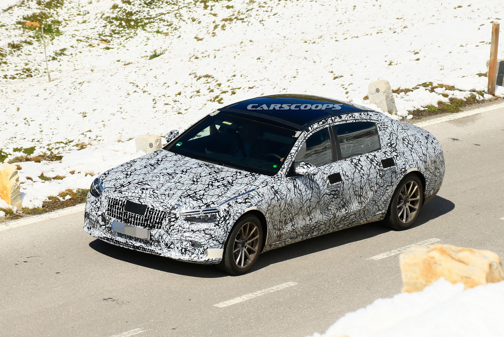 2020 Mercedes-Maybach S-Class Prototype Takes To The Alps