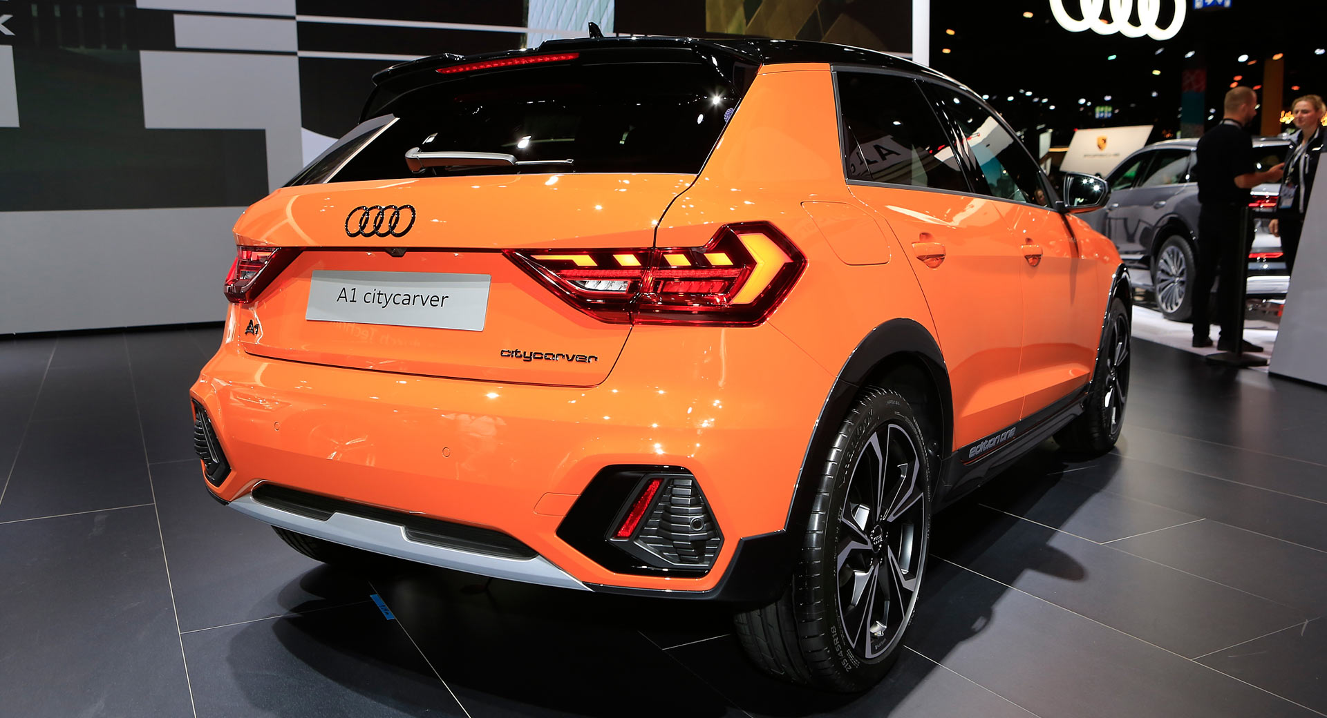 Audi A1 Citycarver Cuts A Dash In Frankfurt With Bright Orange Paint