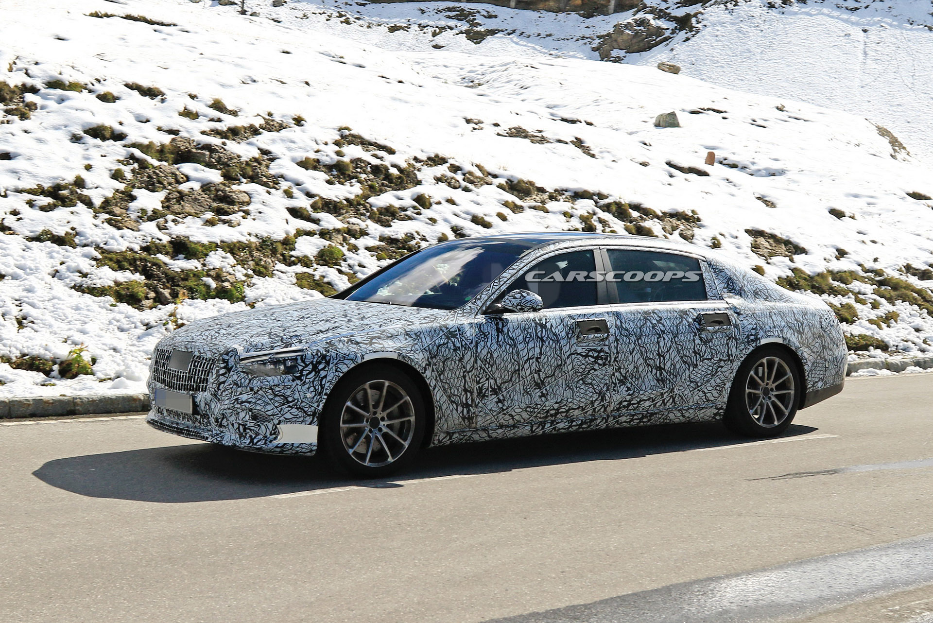 2020 Mercedes-Maybach S-Class Prototype Takes To The Alps