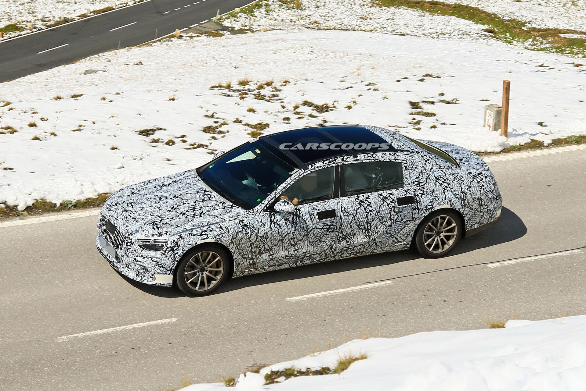 2020 Mercedes-Maybach S-Class Prototype Takes To The Alps