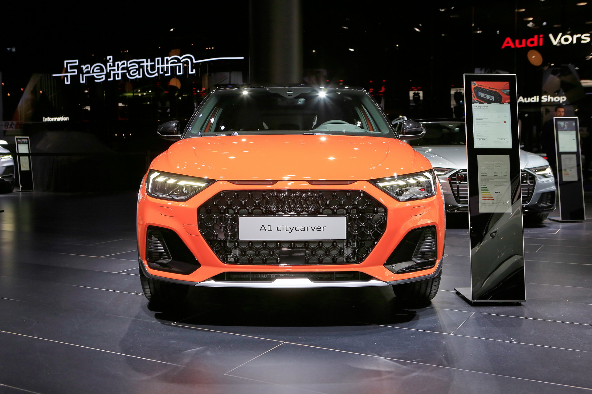Audi A1 Citycarver Cuts A Dash In Frankfurt With Bright Orange Paint Job