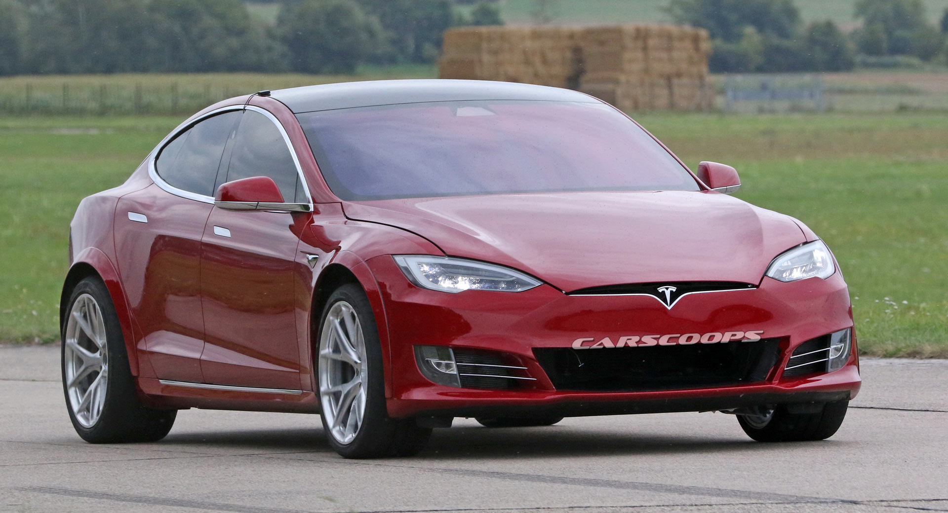 Angrier Tesla Model S P100d Spotted On The Ring Complete With