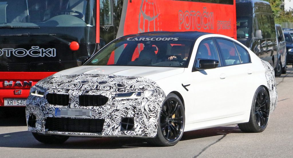 2021 BMW M5 Facelift: Super Sedan Provides A Peek At Its New Headlights, No Gaping Grille