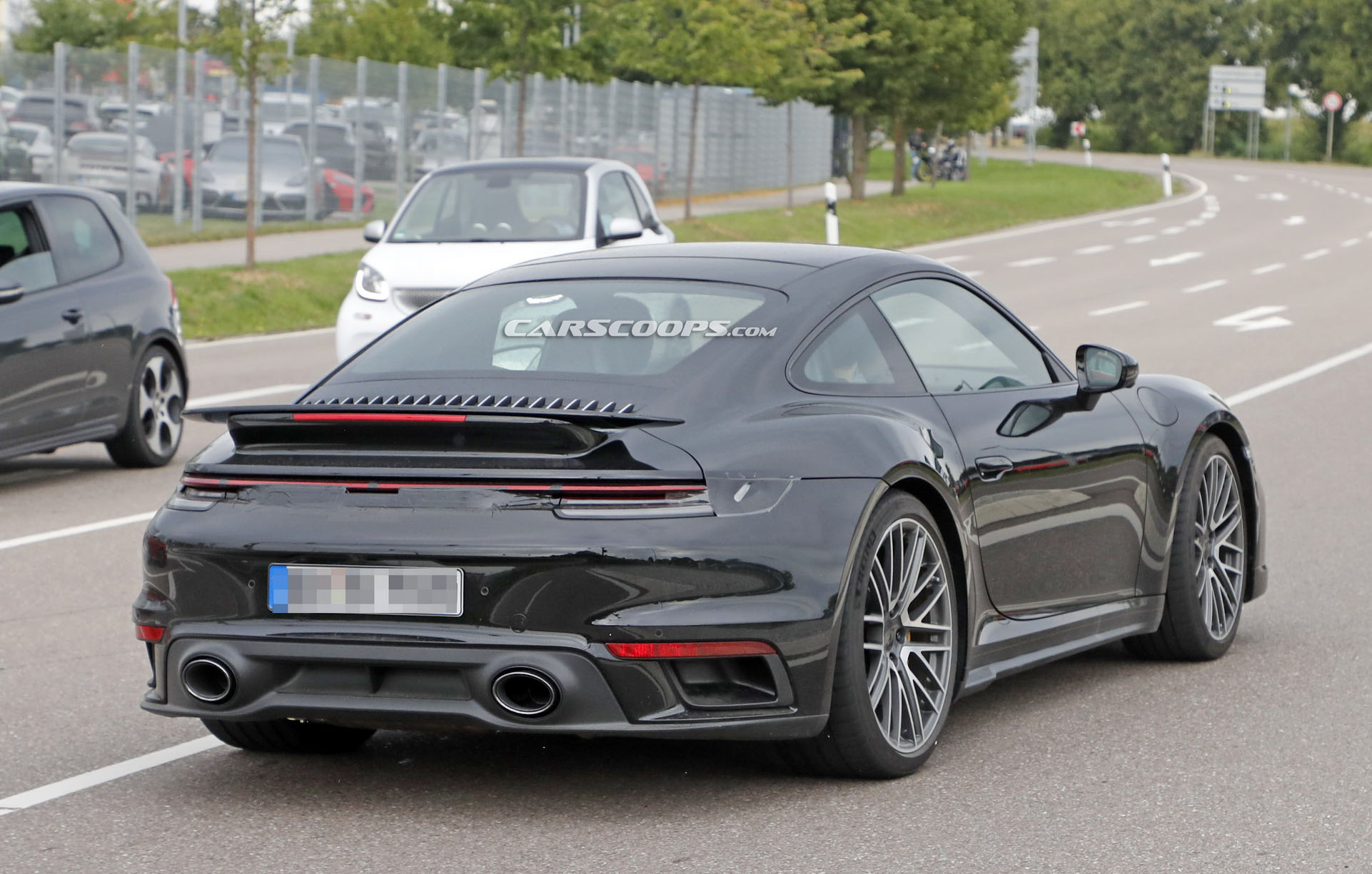 2020 Porsche 911 (992) Turbo Coupe And Cabriolet Spotted Virtually Undisguised (Again)