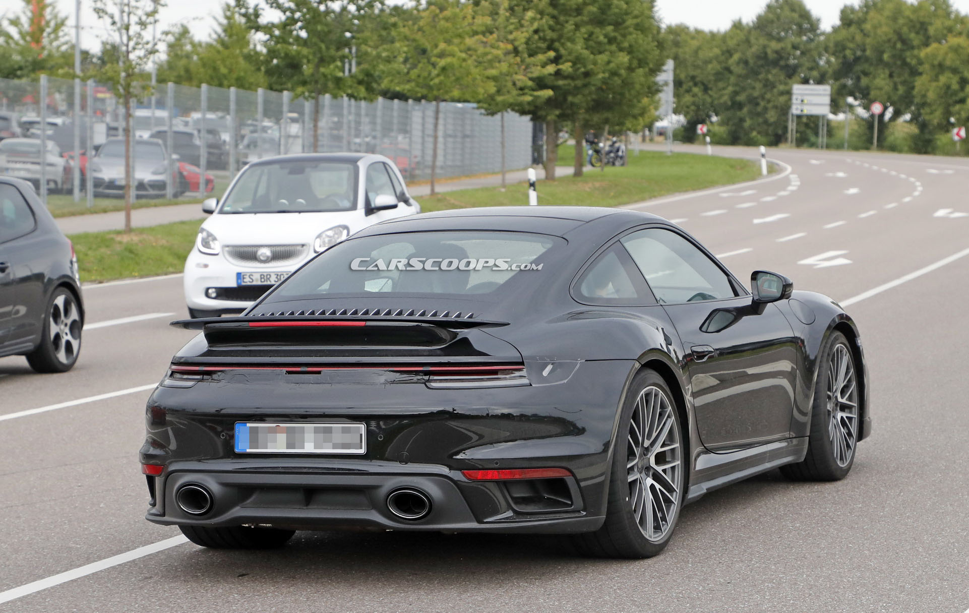 2020 Porsche 911 (992) Turbo Coupe And Cabriolet Spotted Virtually Undisguised (Again)