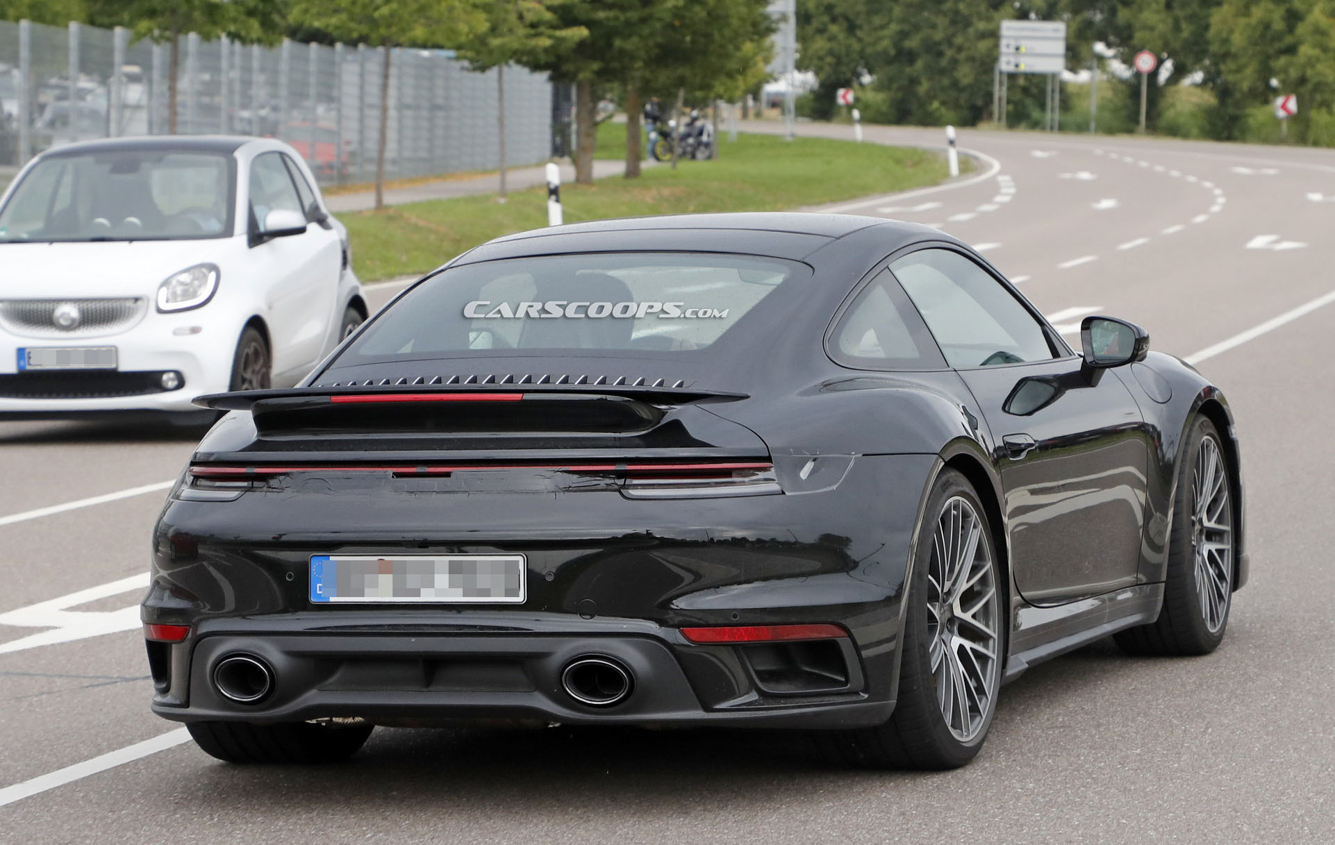 2020 Porsche 911 (992) Turbo Coupe And Cabriolet Spotted Virtually Undisguised (Again)