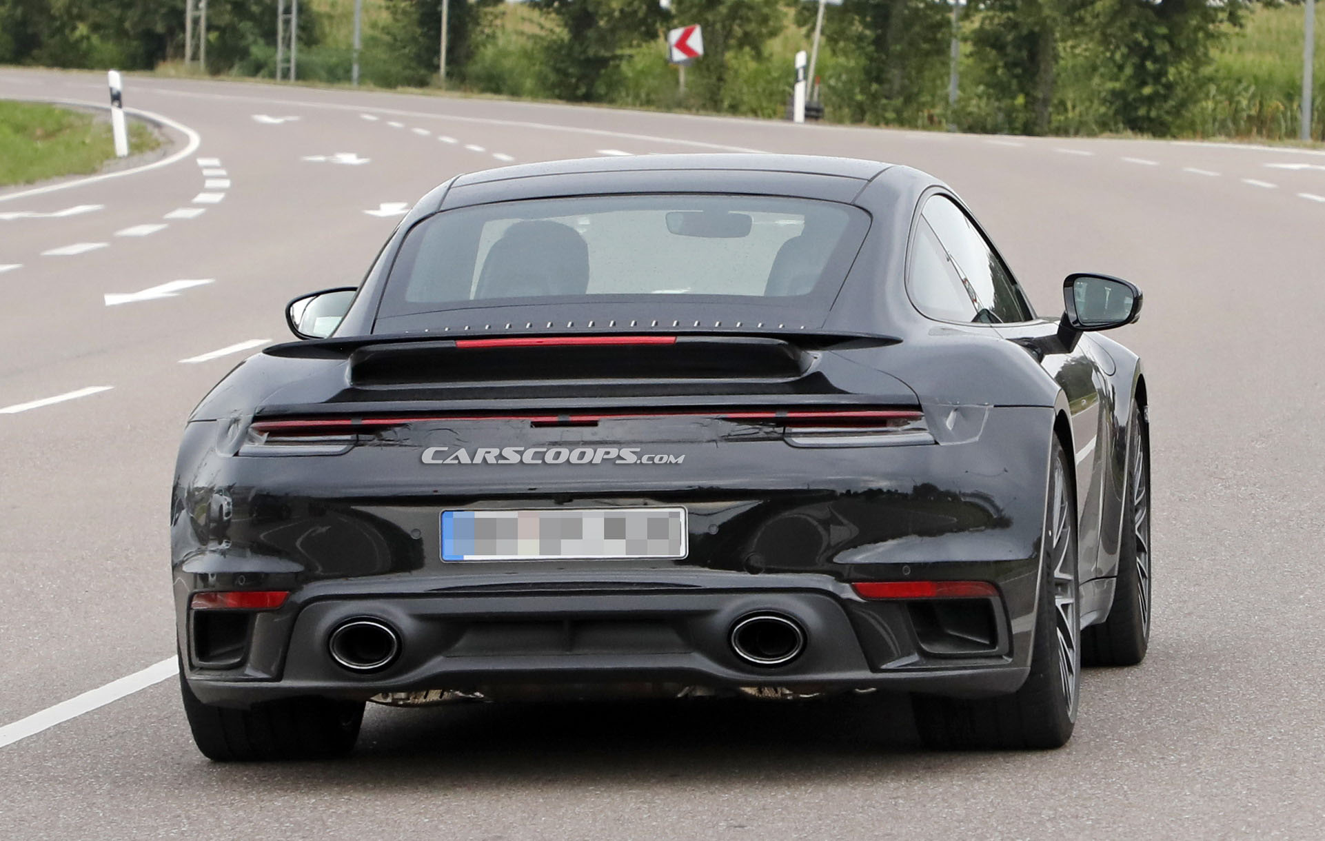 2020 Porsche 911 (992) Turbo Coupe And Cabriolet Spotted Virtually Undisguised (Again)