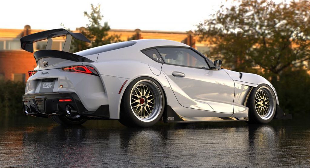 Widebody 2020 Toyota Supra With Huge Wing Is Heading To Sema Carscoops