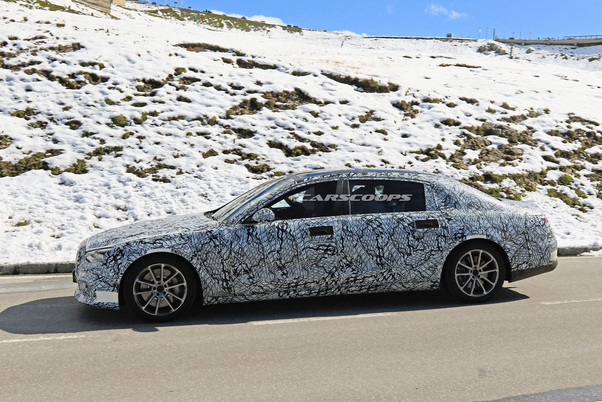 2020 Mercedes-Maybach S-Class Prototype Takes To The Alps