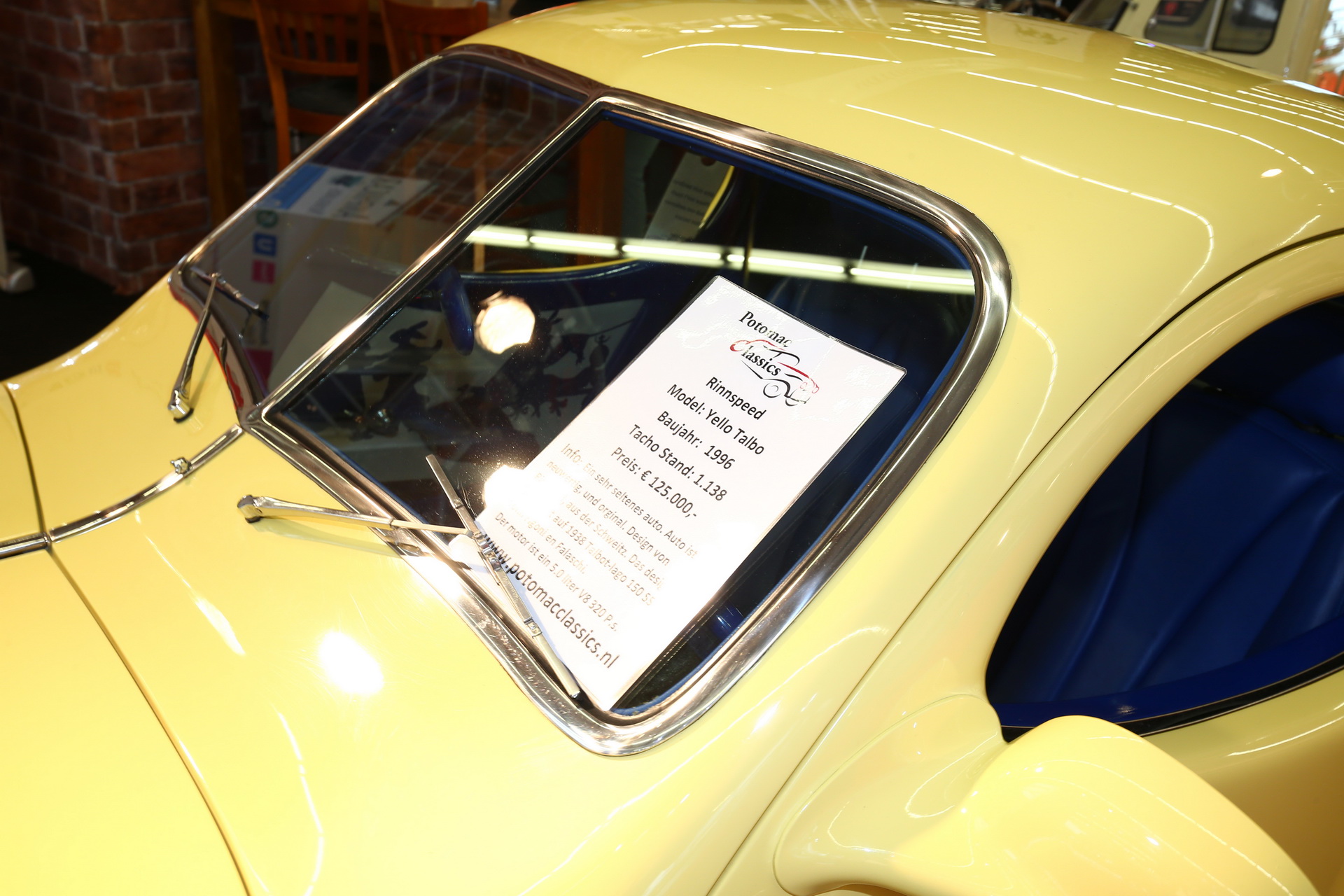 Look At This 1996 Rinspeed Yello Talbo We Found In Frankfurt (And It’s For Sale)