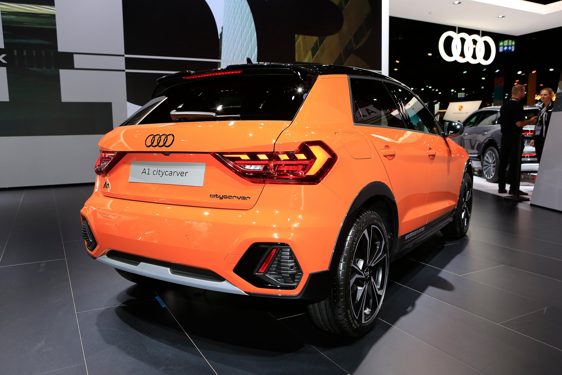 Audi A1 Citycarver Cuts A Dash In Frankfurt With Bright Orange Paint Job