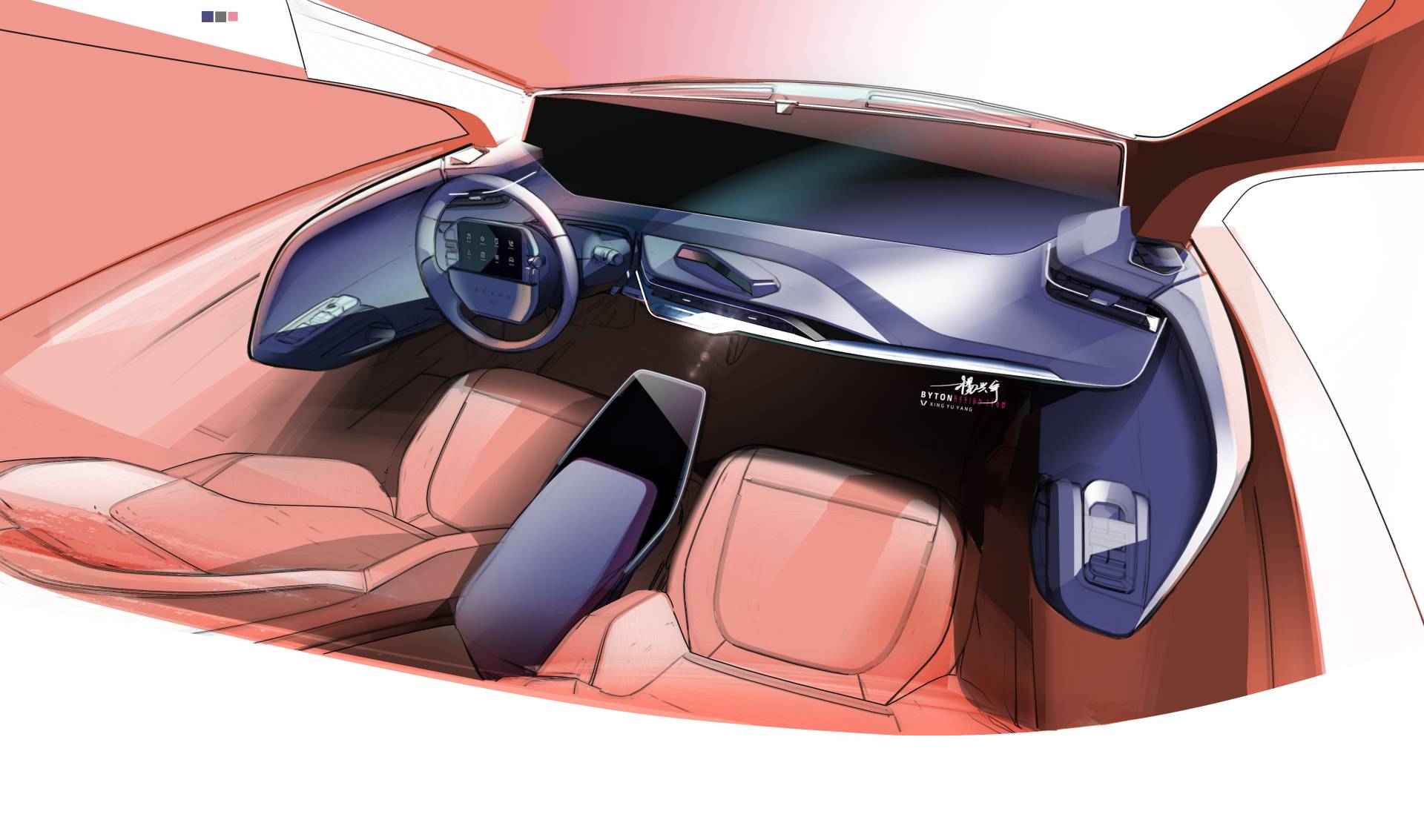 Production Byton M-Byte EV Retains Ginormous 48-Inch Digital Dash, Starts At €45,000