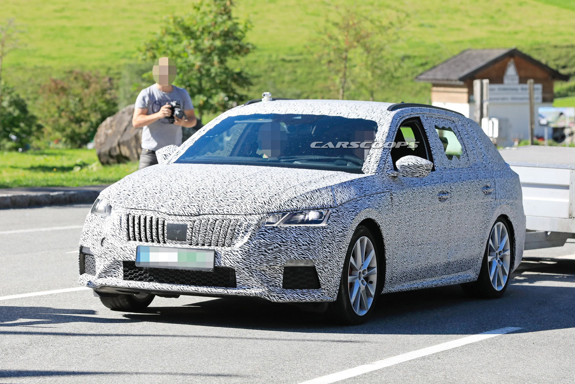 2021 Skoda Octavia Combi RS Spied And Crashed Within A Matter Of Minutes