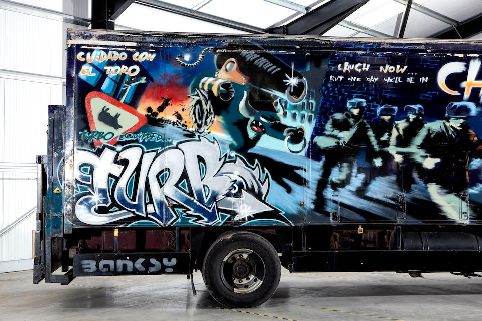 1998 Volvo FL6 Truck Painted By Banksy Could Sell For $2 Million
