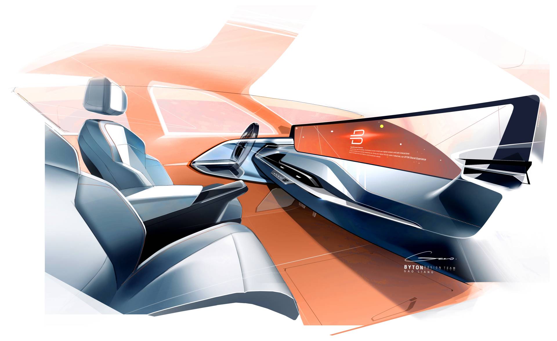 Production Byton M-Byte EV Retains Ginormous 48-Inch Digital Dash, Starts At €45,000