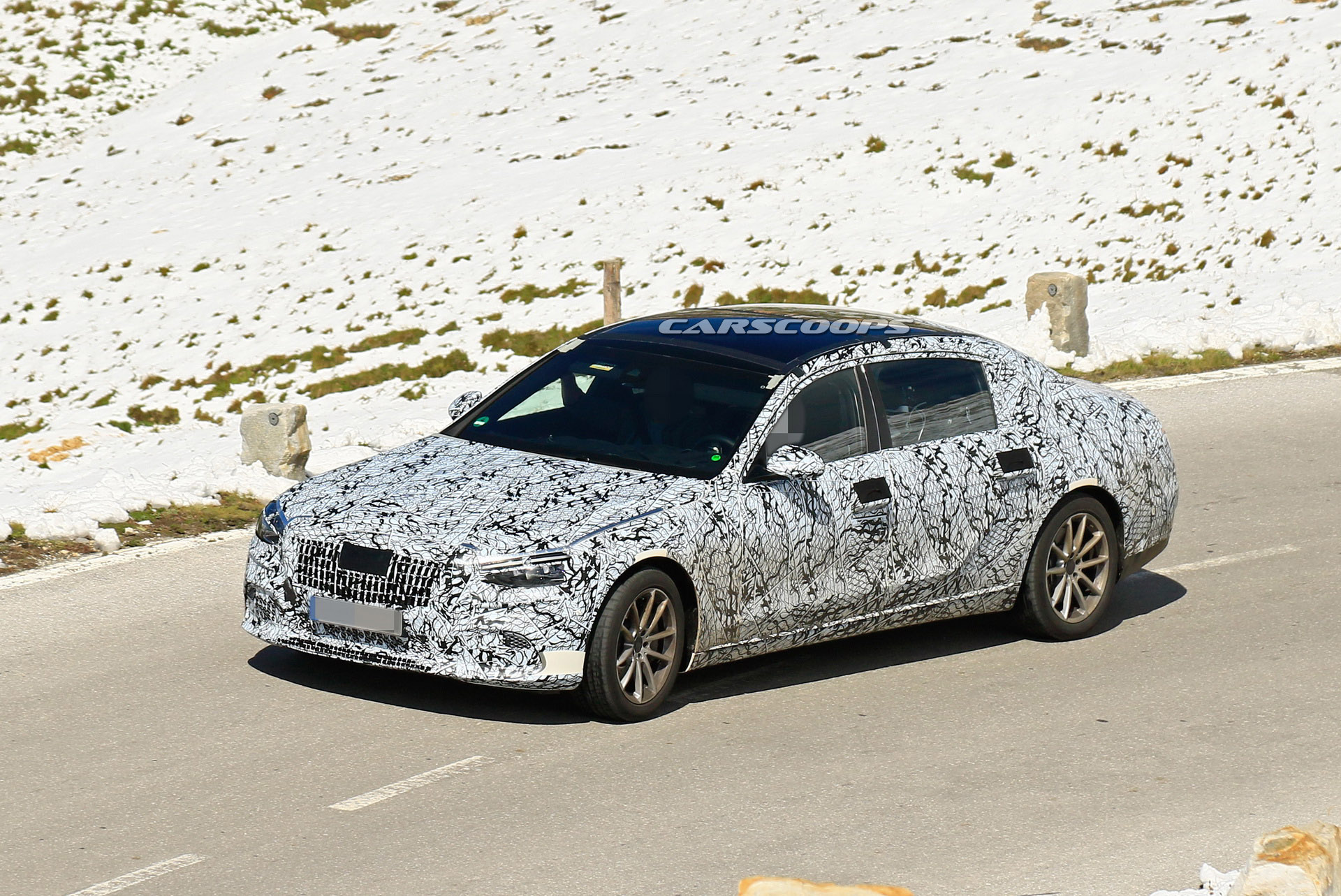 2020 Mercedes-Maybach S-Class Prototype Takes To The Alps