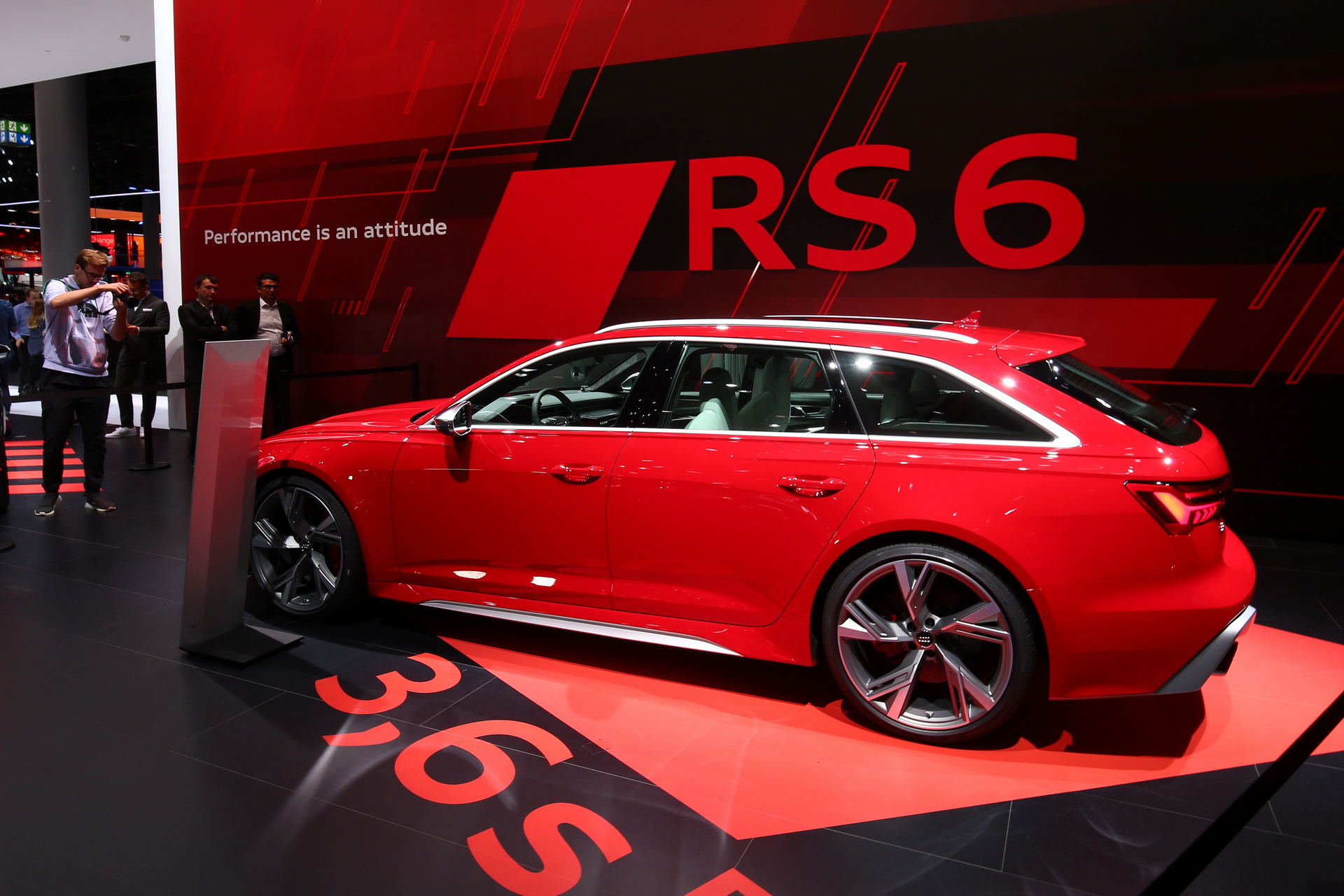 Glossy Red 2020 Audi RS6 Avant Is Frankfurt’s Most Extreme Family Car (And We Love It For That)