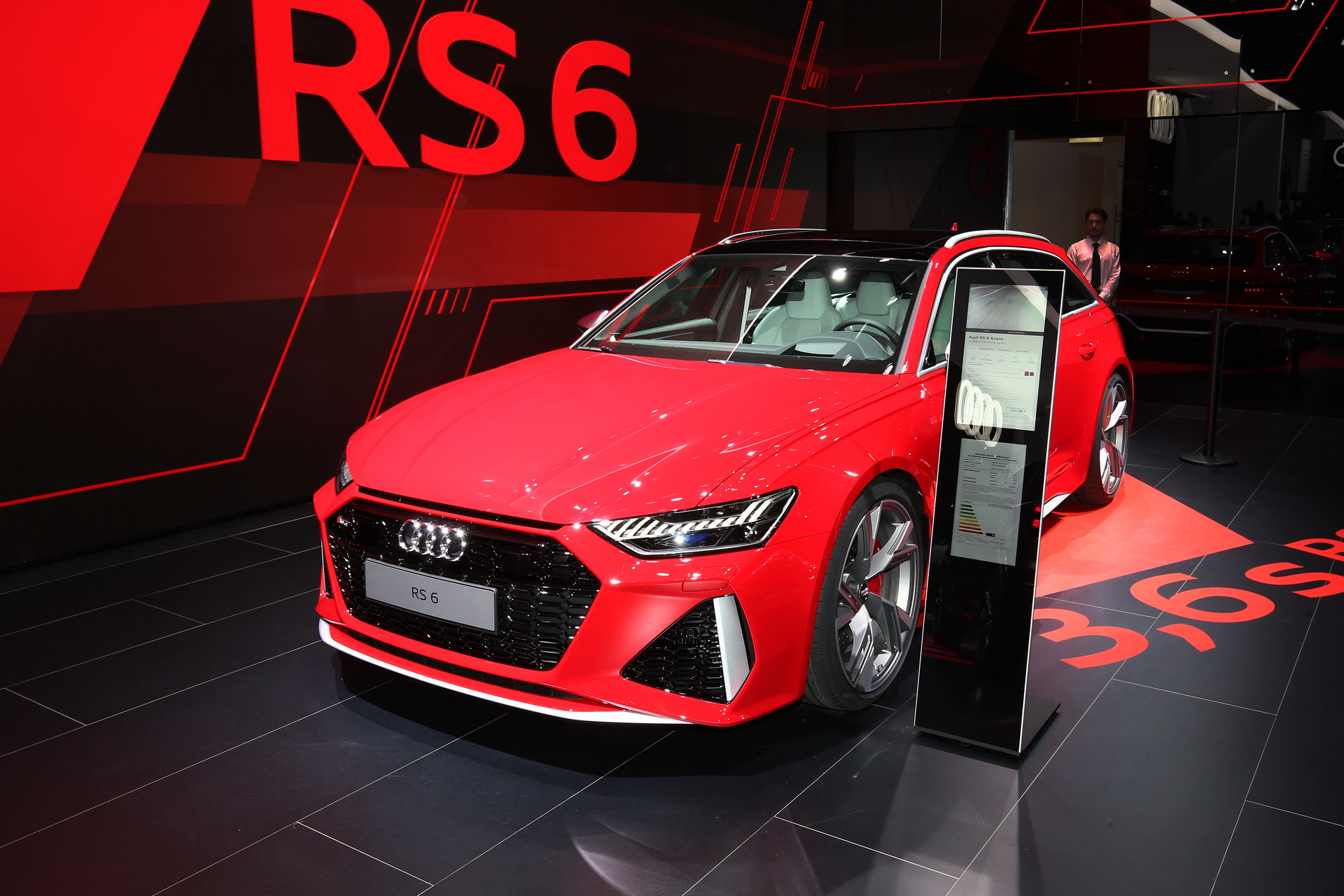 Glossy Red 2020 Audi RS6 Avant Is Frankfurt’s Most Extreme Family Car (And We Love It For That)