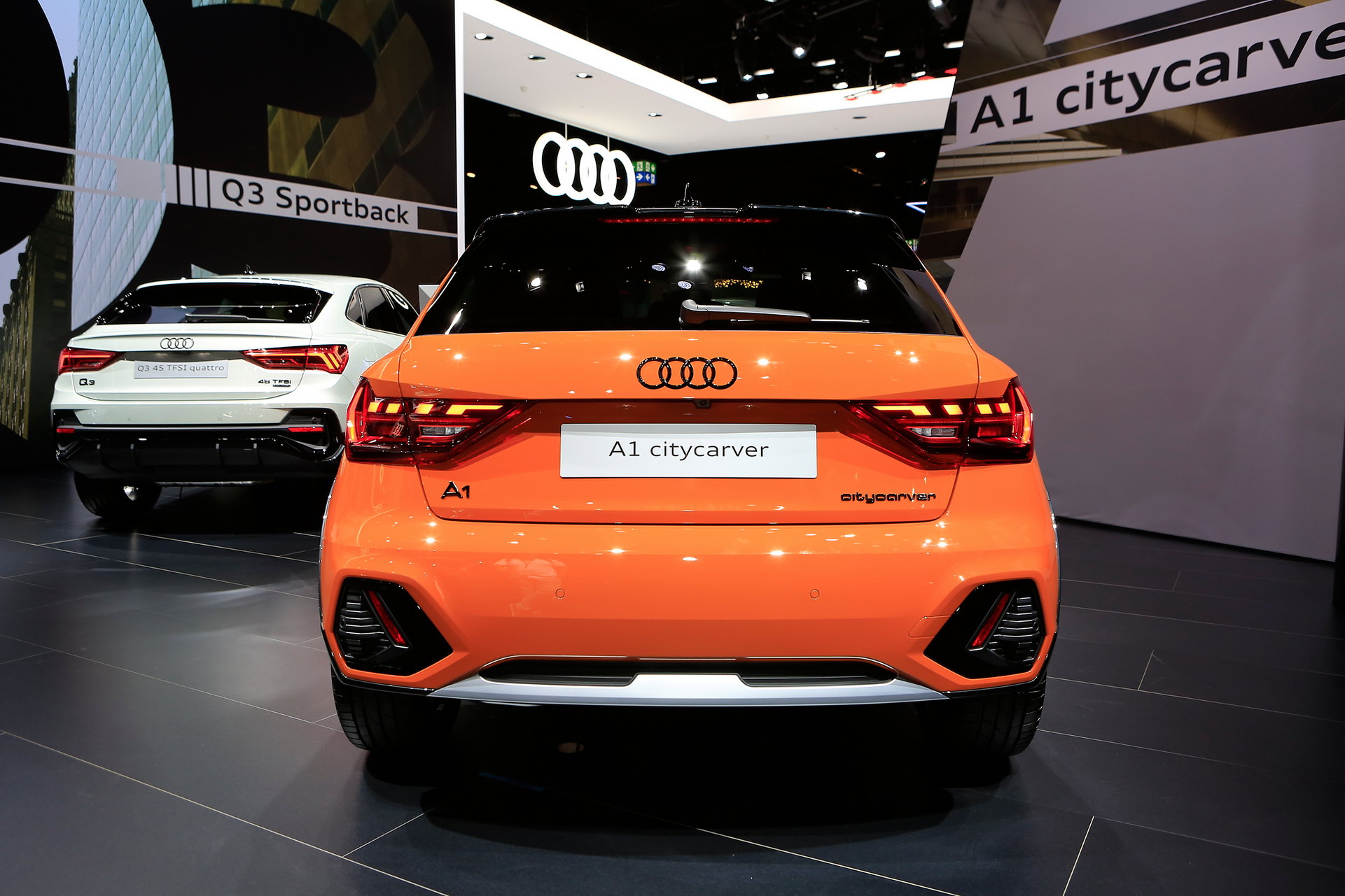 Audi A1 Citycarver Cuts A Dash In Frankfurt With Bright Orange Paint Job