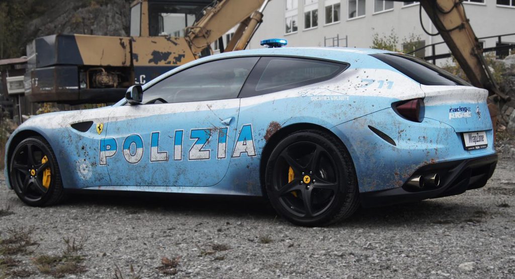  All This Swedish Ferrari FF Wanted Was To Be An Italian Police Car