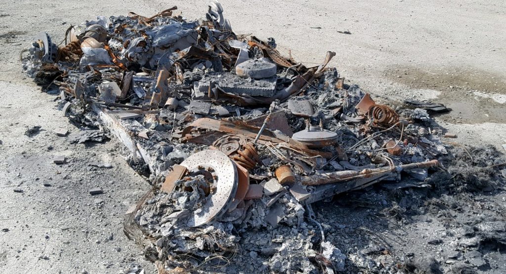 Totally Burnt Out Ferrari 458 Spider Is Unrecognizable, Yet Up For Sale