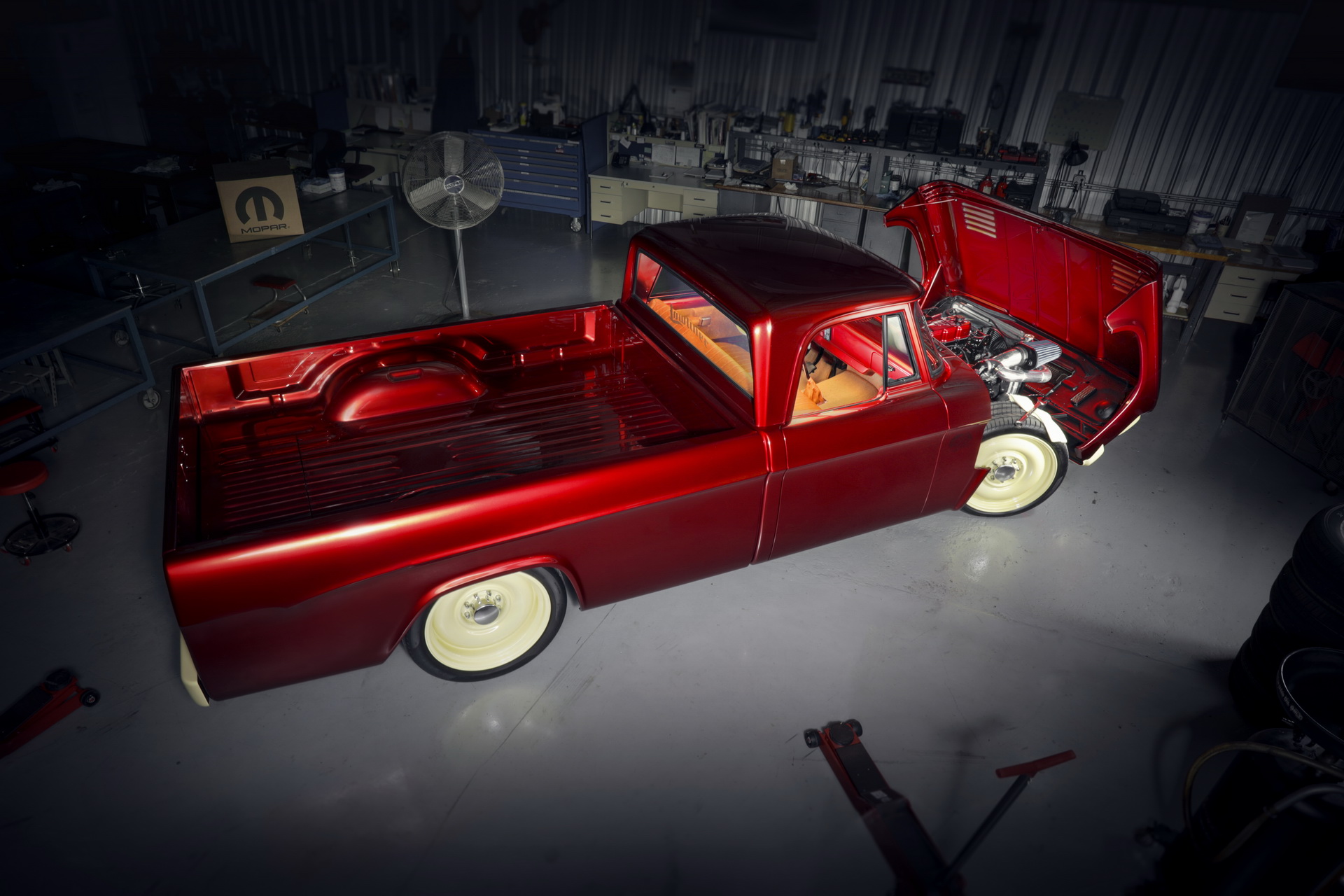 Get A SEMA Load Of Mopar’s Slammed Dodge Lowliner Restomod And RAM Truck