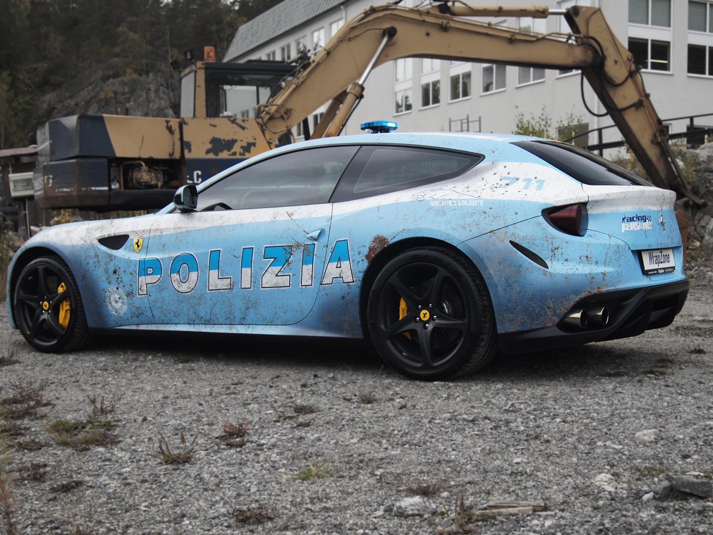 All This Swedish Ferrari FF Wanted Was To Be An Italian Police Car