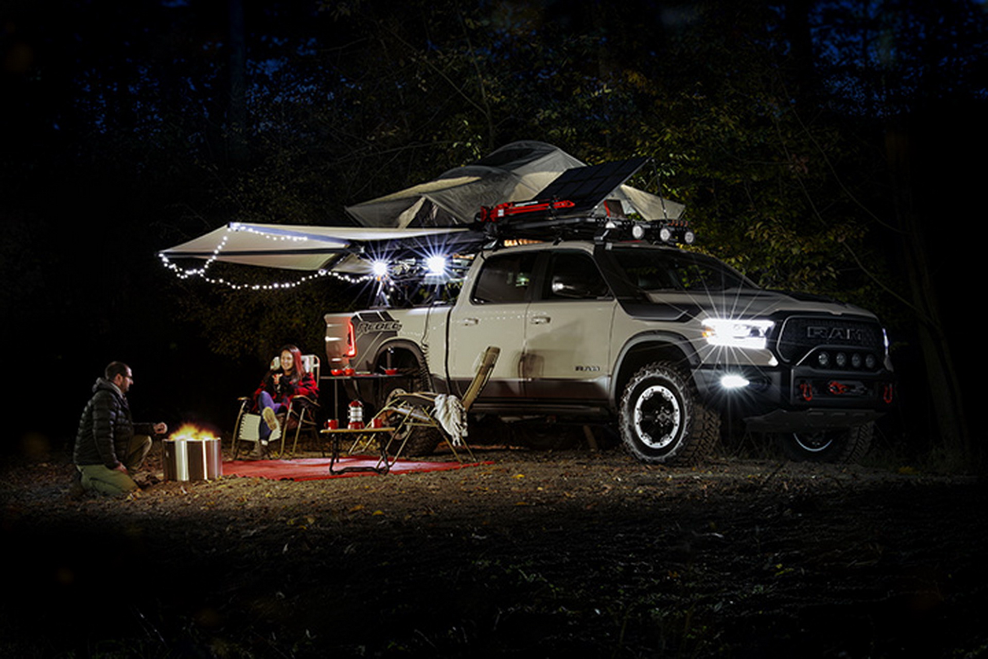 Get A SEMA Load Of Mopar’s Slammed Dodge Lowliner Restomod And RAM Truck