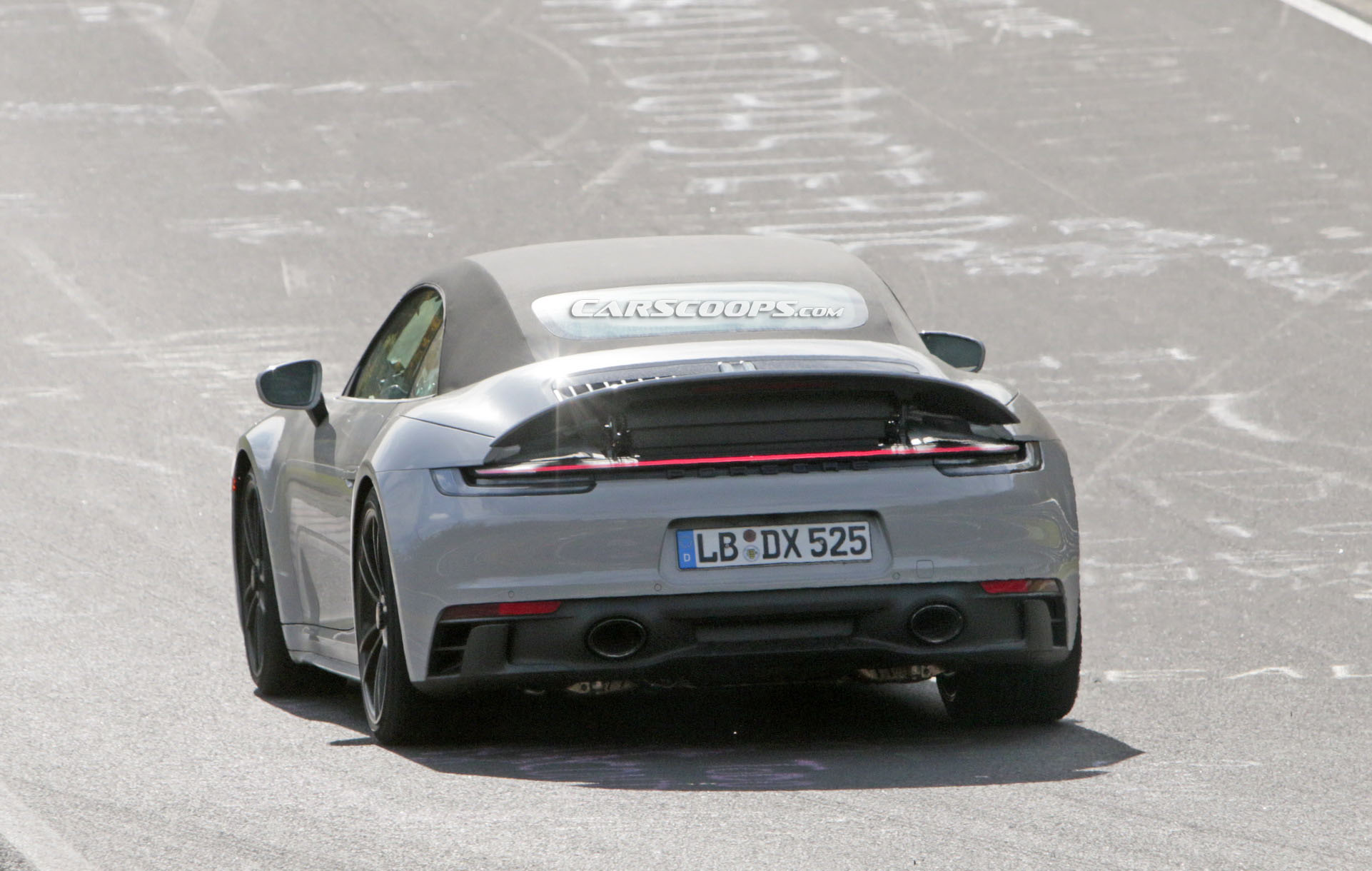 2020 Porsche 911 GTS Cabriolet Spied Camouflage-Free (Again), Looks Good
