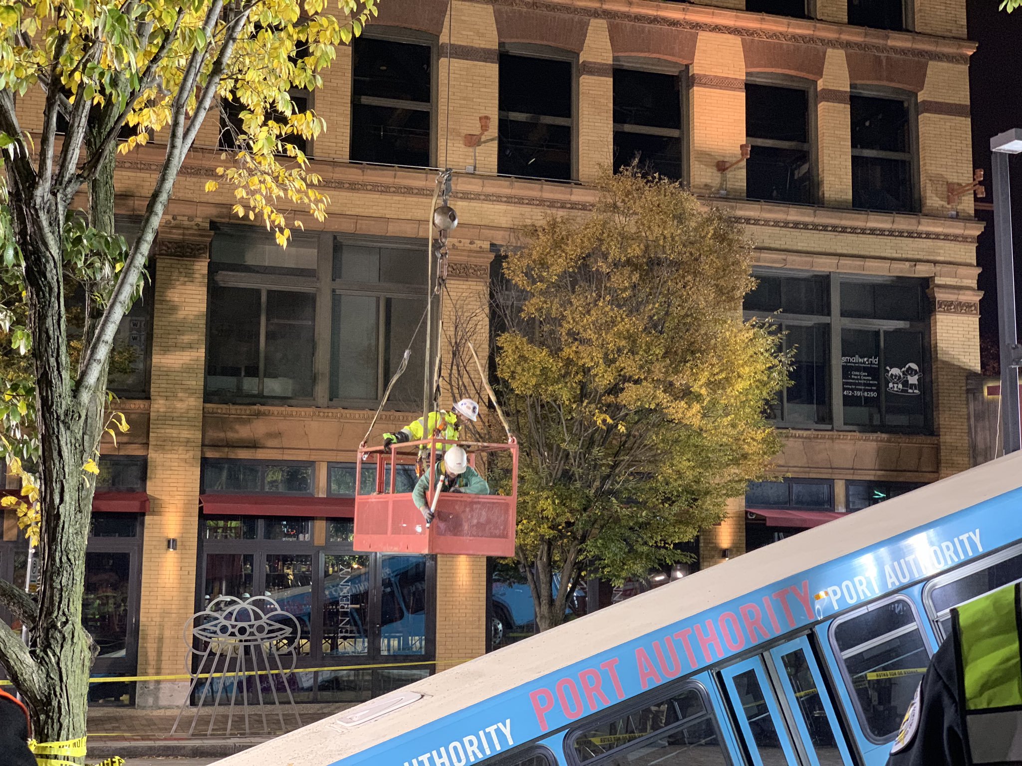 A Giant Sinkhole Swallowed A Bus In Pittsburgh, Munched On A Kia Too