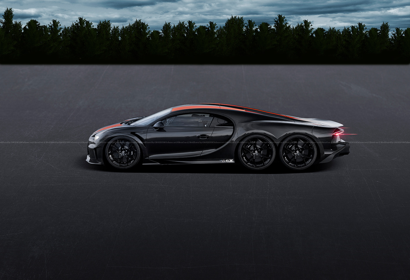 Bugatti Chiron SS 6X6 Render Depicts Grip-Happy Hypercar