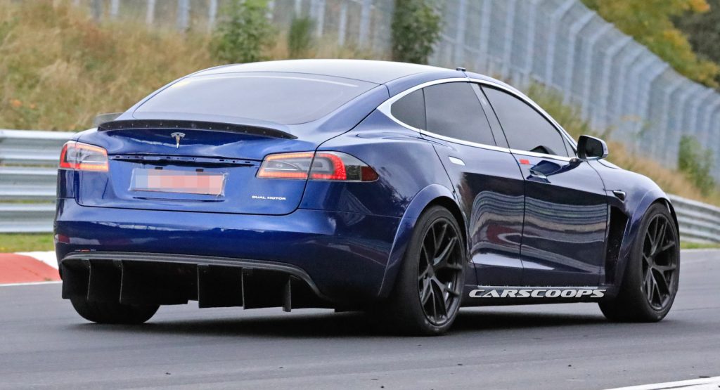  Tesla Model S Returns To The Nurburgring With Some Wild Aero
