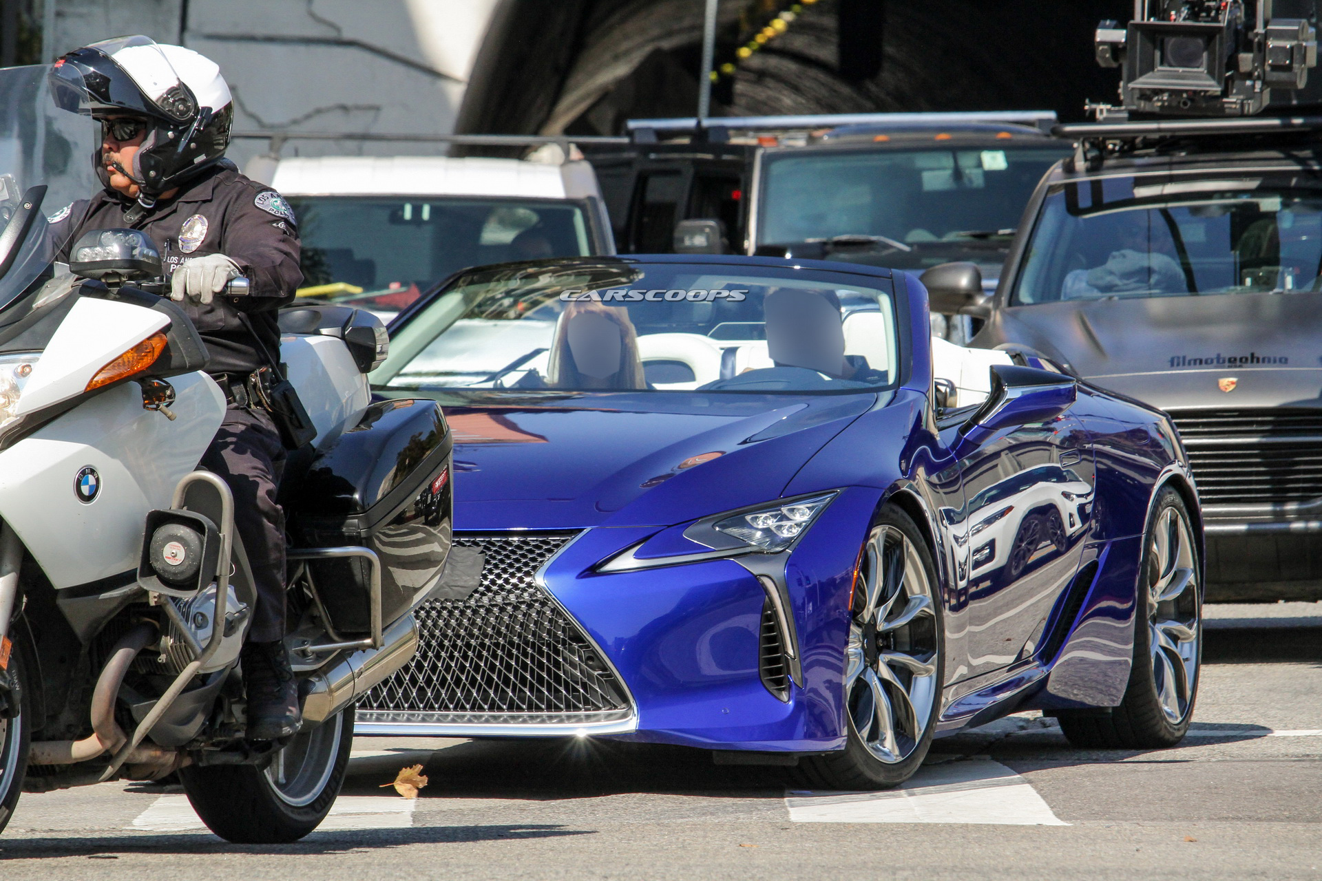 2020 Lexus LC Convertible Spotted Undisguised During Photoshoot On The Street