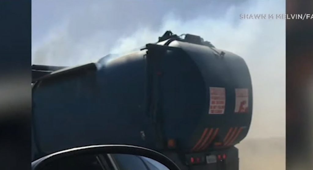 Driver Filmed Begging Trucker Not To Dump Burning Trash That Caused Deadly California Wildfire