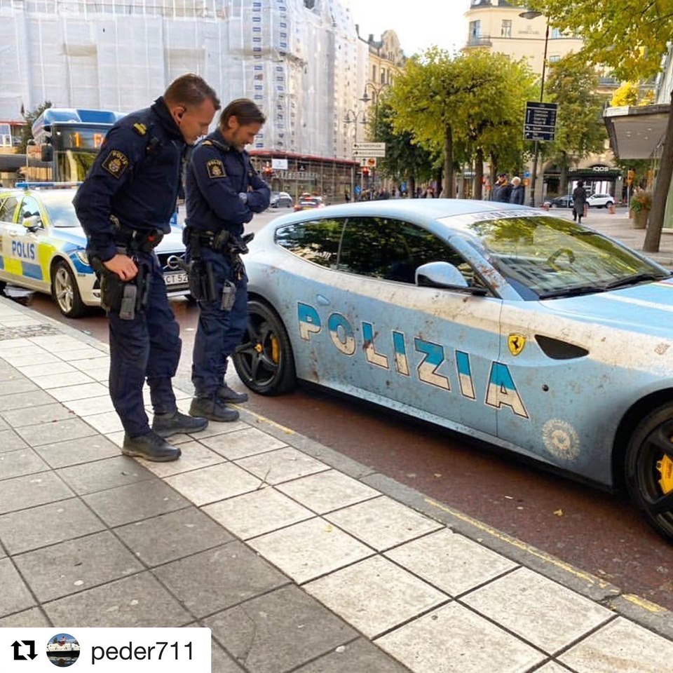 All This Swedish Ferrari FF Wanted Was To Be An Italian Police Car