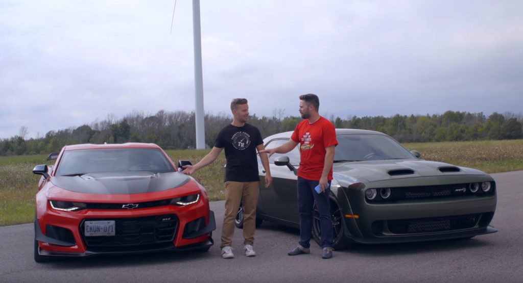  Dodge Challenger Hellcat Redeye And Chevrolet Camaro ZL1 1LE Go To War