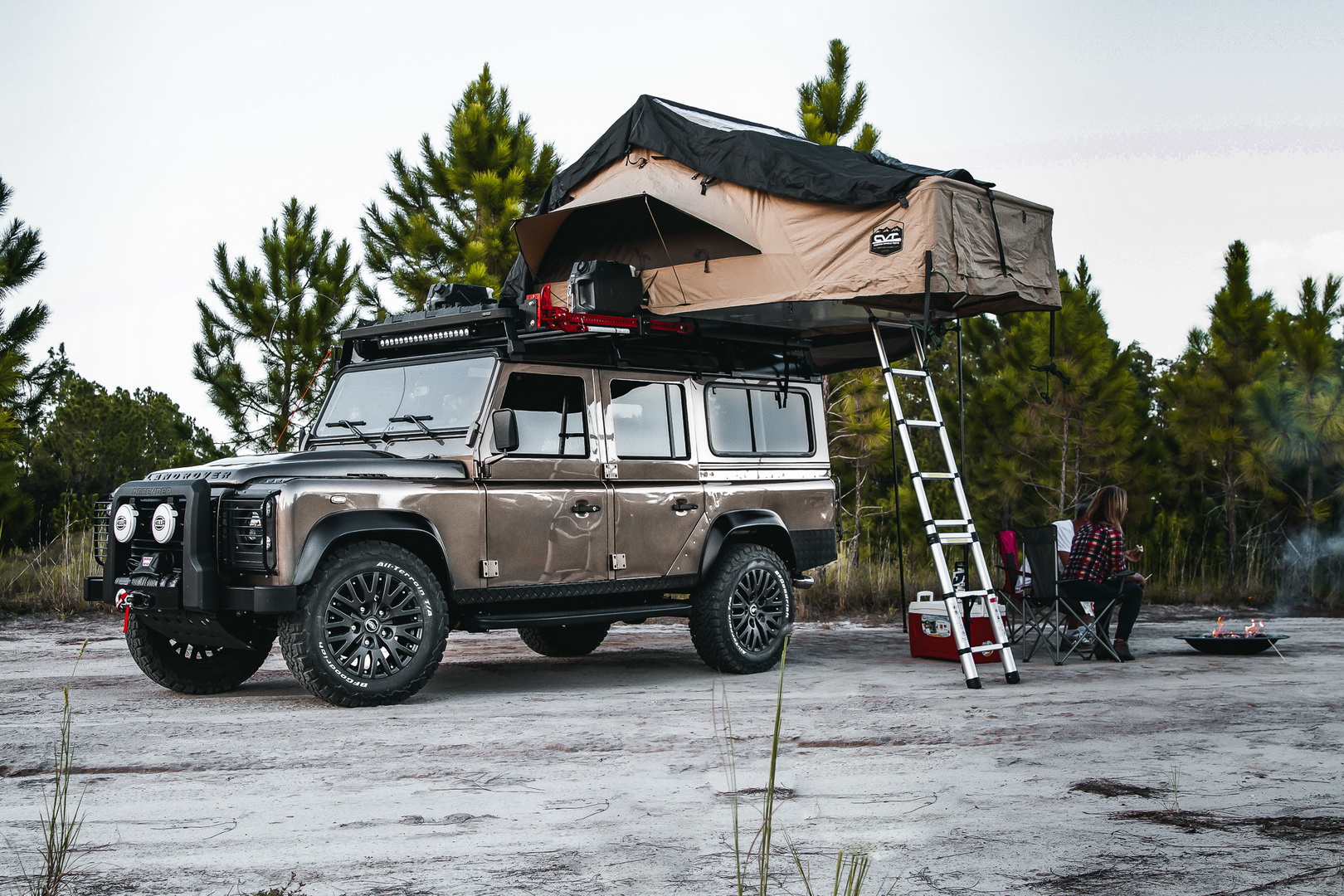 ECD’s Land Rover Defender Project Invictus Is An LS3-Powered Tent On Wheels