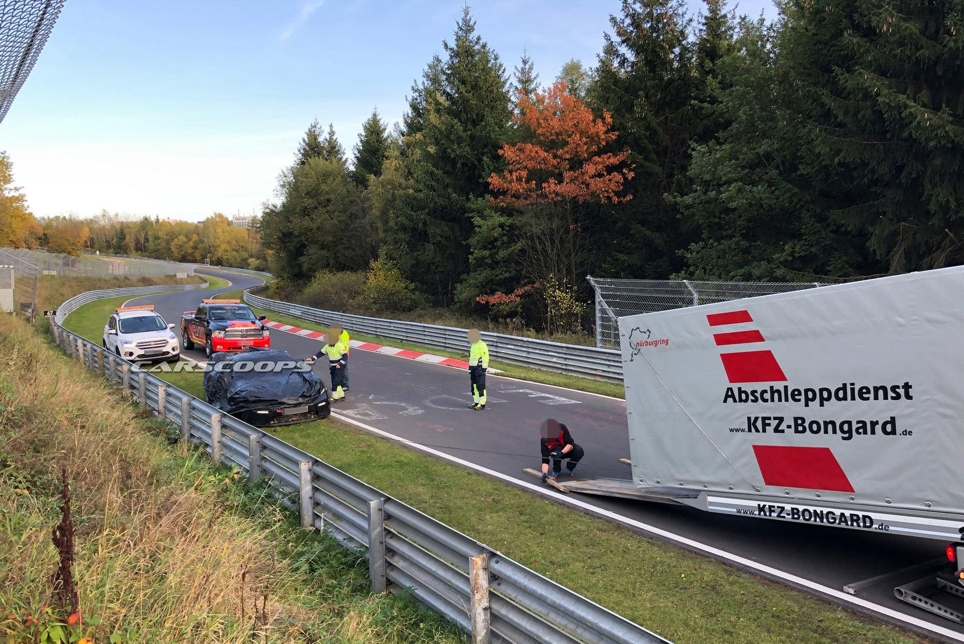 2020 BMW M3 And Porsche 911 GT3 Prototypes Crash On The Nürburgring