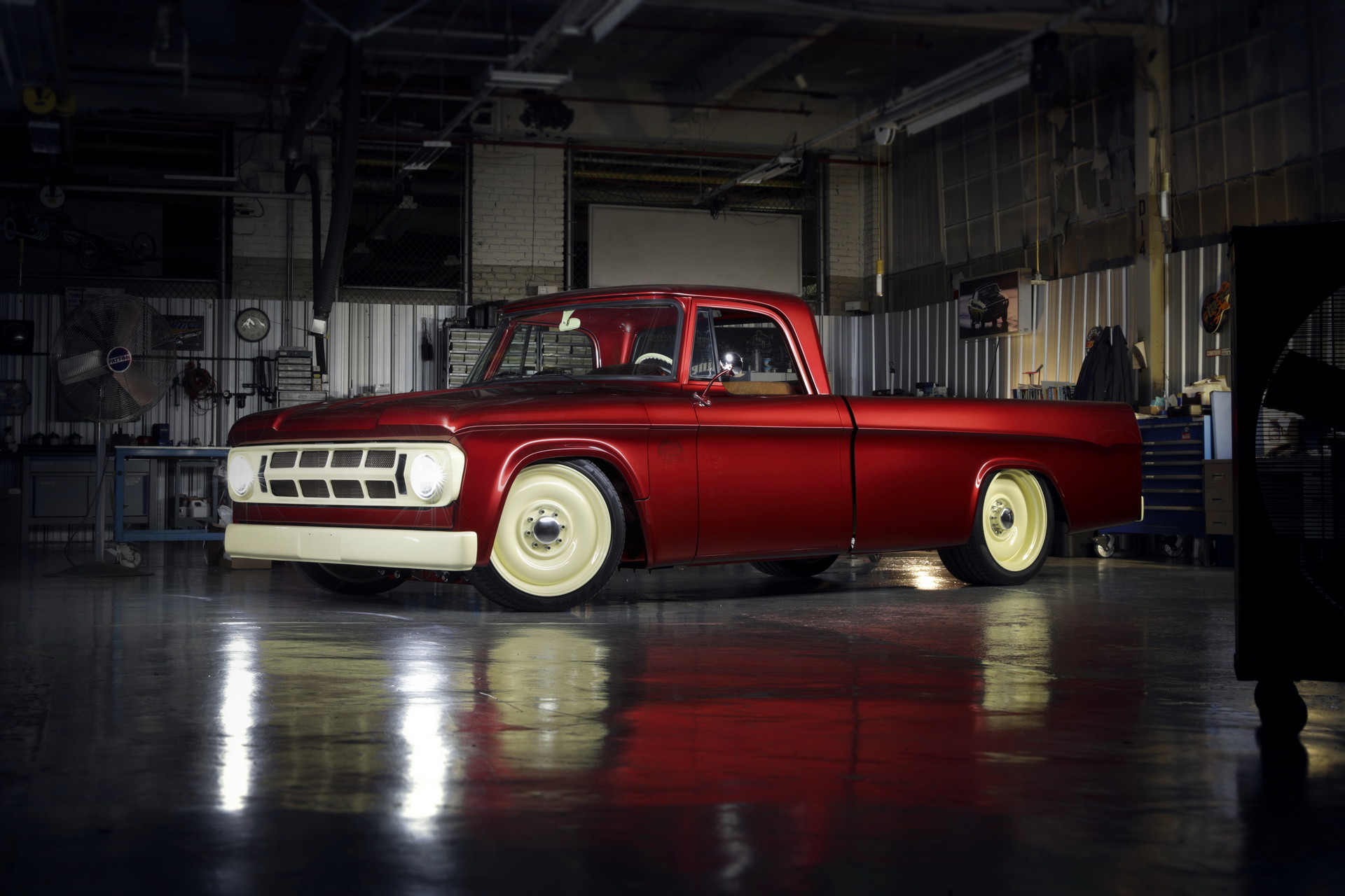 Get A SEMA Load Of Mopar’s Slammed Dodge Lowliner Restomod And RAM Truck