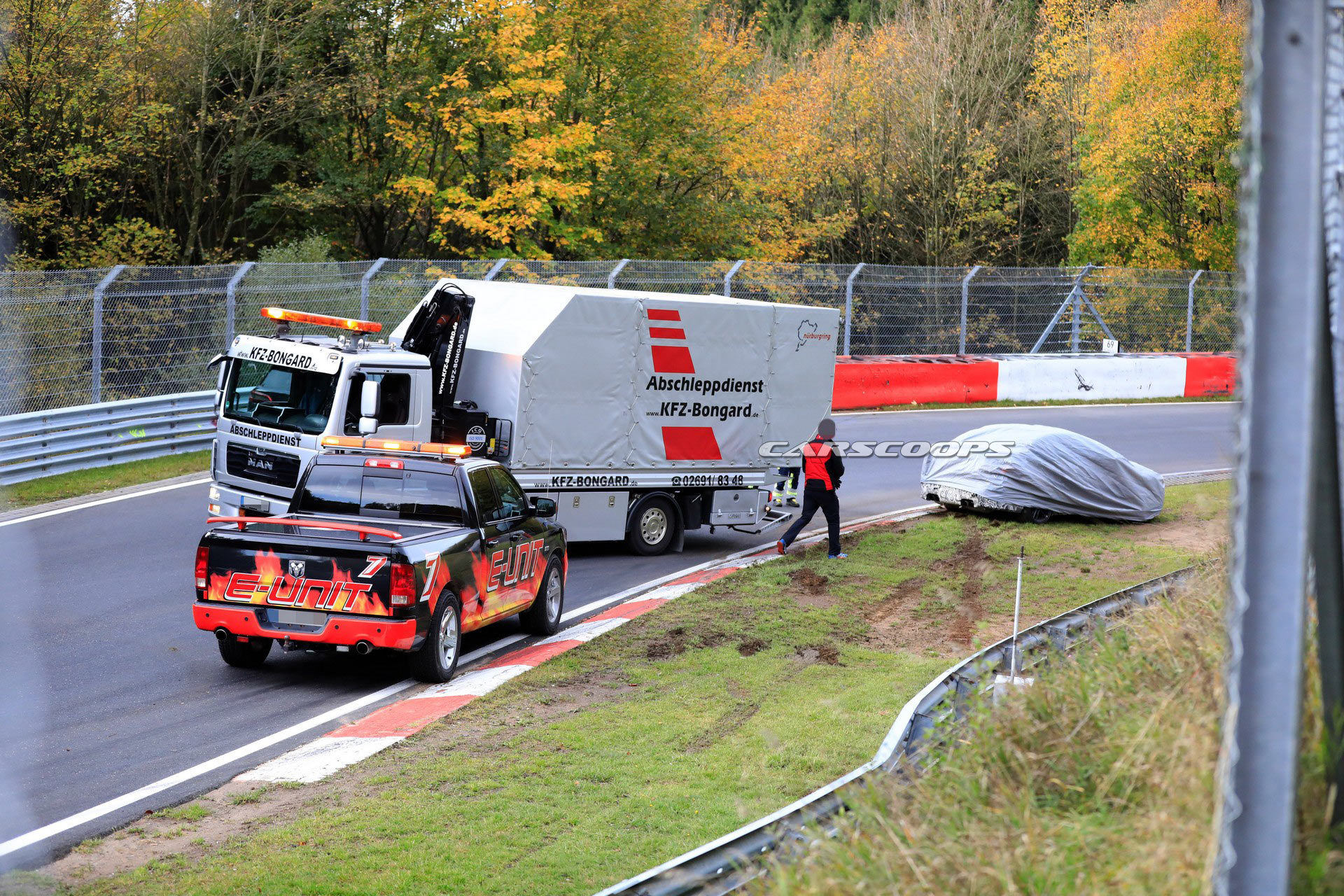 2020 BMW M3 And Porsche 911 GT3 Prototypes Crash On The Nürburgring
