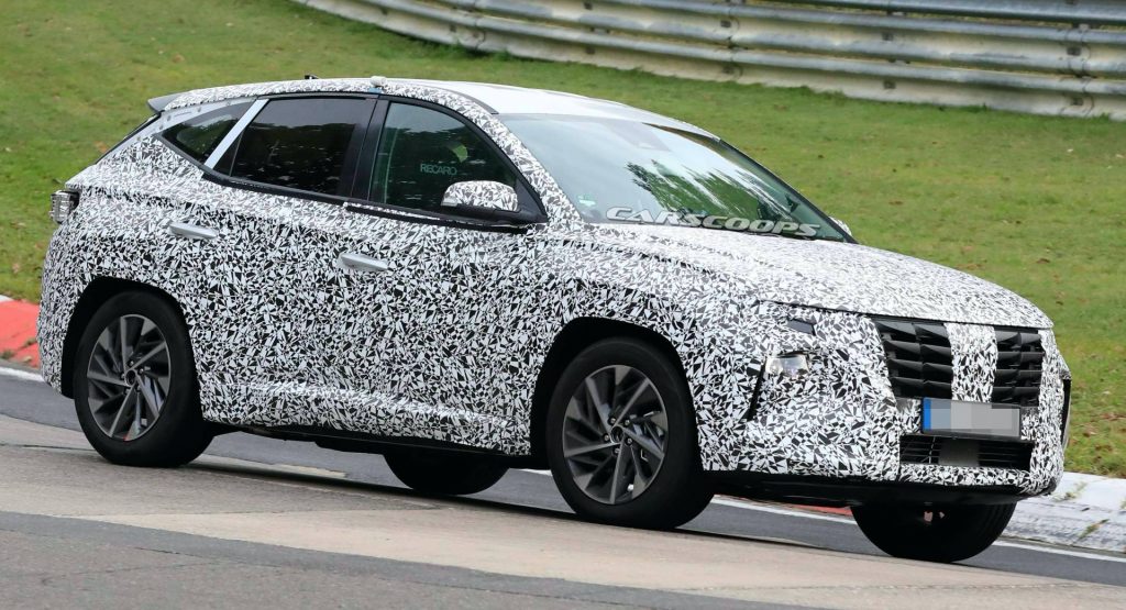  2021 Hyundai Tucson Starts Dropping Camo, Revealing Funky Grille