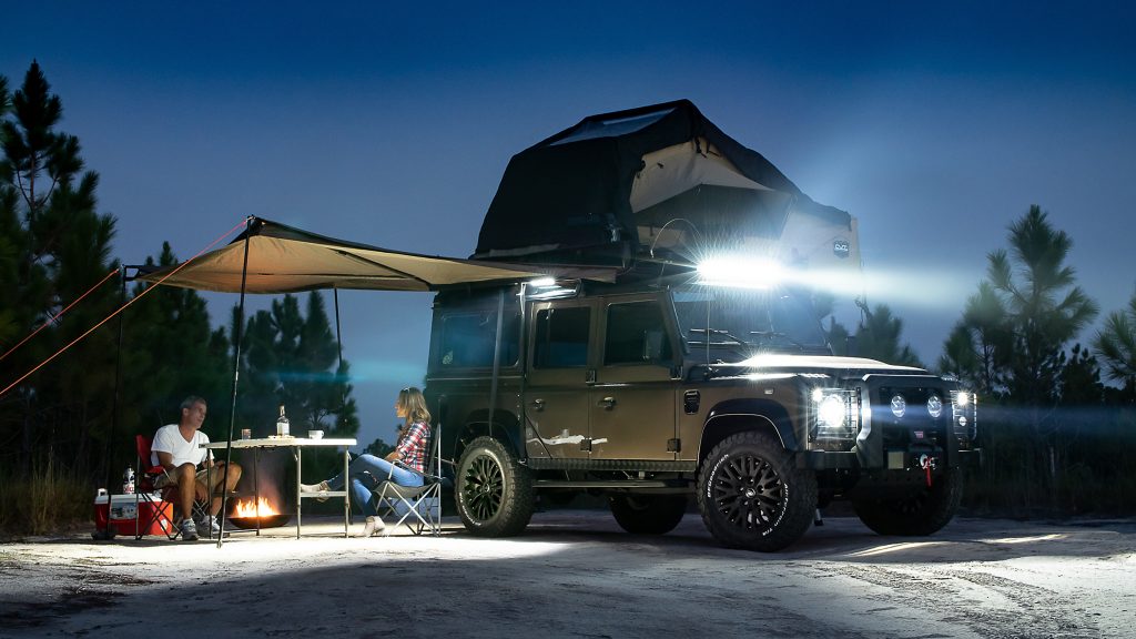 ECD’s Land Rover Defender Project Invictus Is An LS3-Powered Tent On Wheels